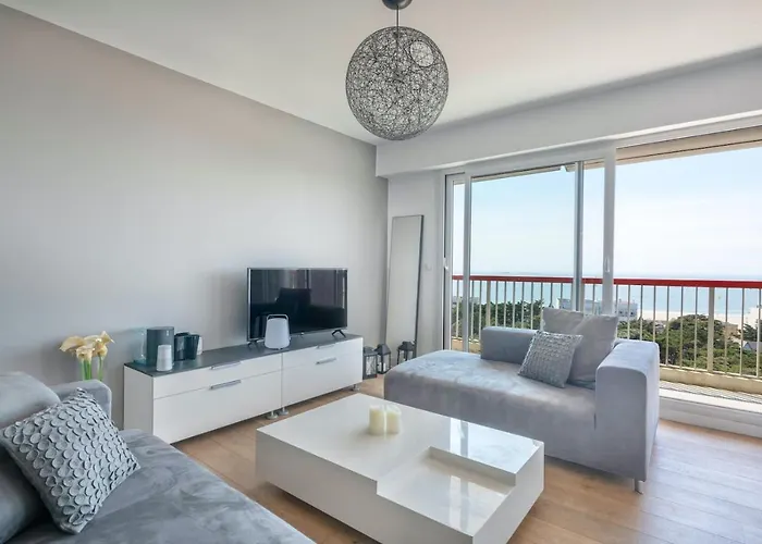 350m Plage, Vue Incroyable Sur La Baie De La Baule Apartmán